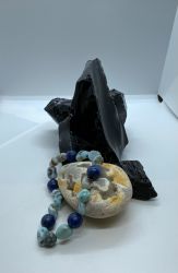 NEW BEGINNING large LARIMAR,LAPIS