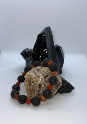 NEW BEGINNING medium large CARNELIAN,LAV